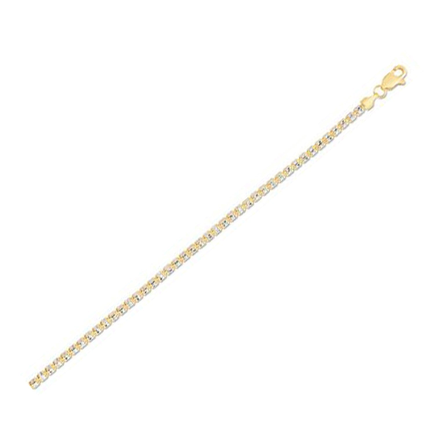 Ice Barrel Chain in 14k Yellow Gold (2.70 mm) in a sleek high-contrast midnight luxury editorial style